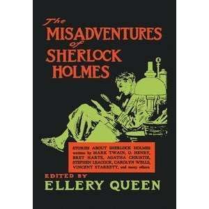 Vintage Art Misadventures of Sherlock Holmes (book cover)   05124 8