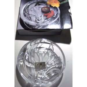   Nova Frosted Crystal French Iris Round Candy Dish