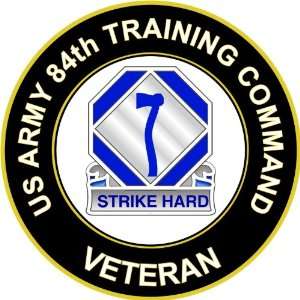  US Army Veteran 84th Training Command Unit Crest Sticker 