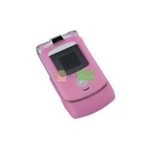   Silicon Skin Case for Motorola V3 V3c V3m Razr Pink 