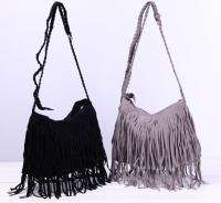 Tassel Fringe Style Lady handbag Shoulder Bag Faux Suede Messenger 