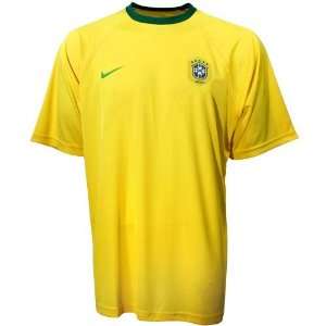  Nike Brazil World Cup Gold Supporter Dri Fit Jersey 