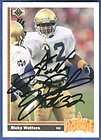 1991 Upper Deck Ricky Watters RC # 9 49ers Eagles Seahawks Autograph