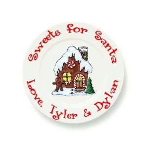 Gingerbread House Personalized Plate 