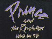 vtg PRINCE 1985 PURPLE RAIN CONCERT TOUR 80s t shirt S  