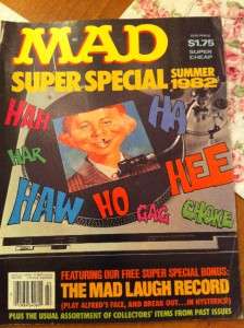 MAD~MAGAZINE~SUMMER 1982~SUPER SPECIAL~WITH RECORD  