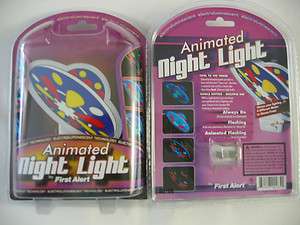Animated Night Light by First Alert   UFO Design Energy Saver PENNIES 