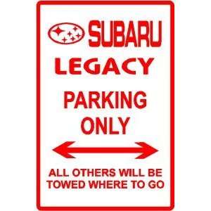  SUBARU LEGACY PARKING sign * street car