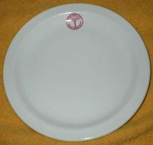 ARMY MEDICAL DEPARTMENT STERLING VITRIFIED PLATE  