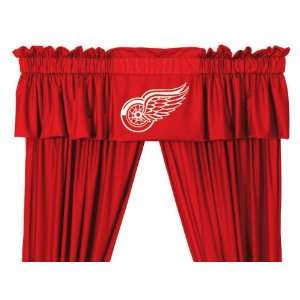  Detroit Red Wings Valance Bright Red: Home & Kitchen