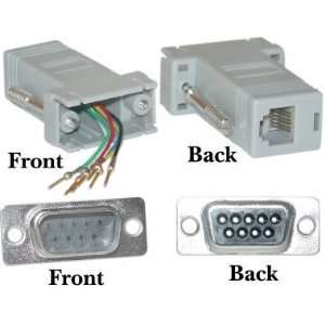  DB9 Male to RJ12 Adapter, Gray 24D 101 