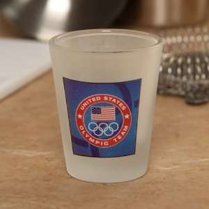   Olympic Team 2oz. On Field Mark Frosted Shot Glass: Sports & Outdoors