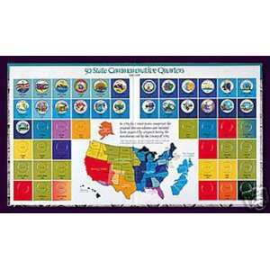  50 State Quarters Map 