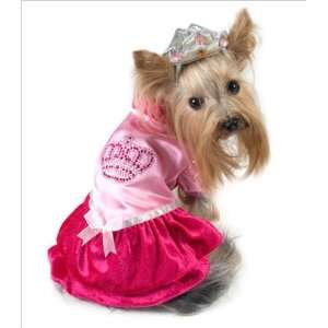  Princess With Crown Costume for Dogs   Size 0 (7.25 l x 9 