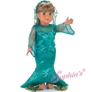  Sea Green Mermaid Costume for 18 Inch Dolls Toys & Games