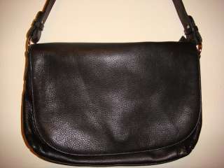 Beautiful Genuine Leather Shoulder Bag Purse Black  