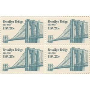  Brooklyn Bridge Set of 4 x 20 Cent US Postage Stamps NEW 