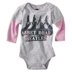 THE BEATLES Abbey Road Newborn Baby Infant Girls Onesie Bodysuit in 