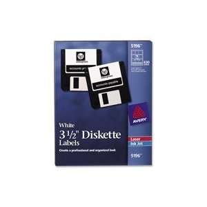    Avery Permanent Laser/Inkjet Diskette Labels: Office Products