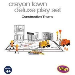    Crayon Town Deluxe Play Set Construction Theme Toys & Games