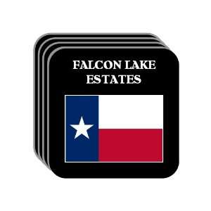 US State Flag   FALCON LAKE ESTATES, Texas (TX) Set of 4 Mini Mousepad 