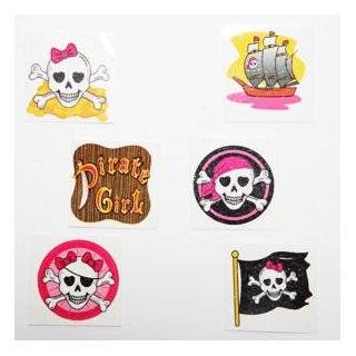 Pink Pirate Glitter Tattoos