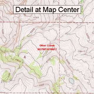  USGS Topographic Quadrangle Map   Otter Creek, Wyoming 
