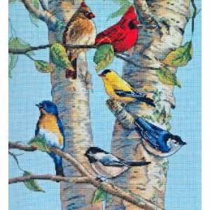  Birch Tree Birds kit (cross stitch): Arts, Crafts & Sewing