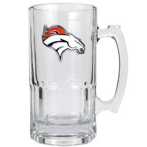  Denver Broncos NFL 32oz Beer Mug Glass: Kitchen & Dining
