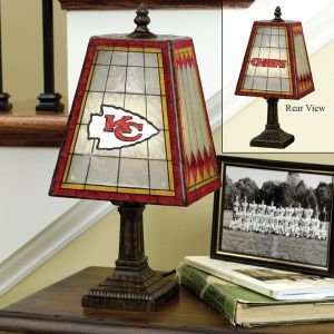  Kansas City Chiefs Glass Table 14 Lamp: Home Improvement
