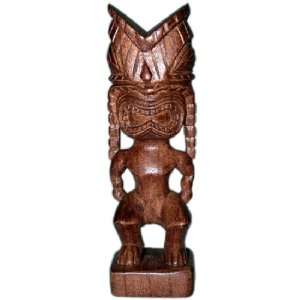  Carved Tiki Statue   Hawaiian God Ku