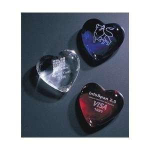  DC201    Crystal Heart Paperweight