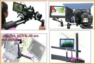 LCD Monitor Arm w 15mm 19mm adapter for jib crane rail  