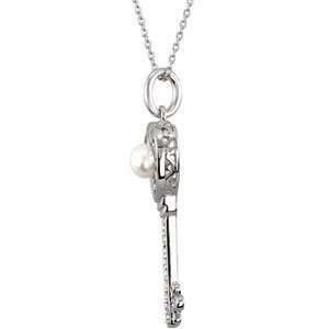 Sterling Silver Key To Kindness Necklace W/ Card & Packaging 37.40X14 