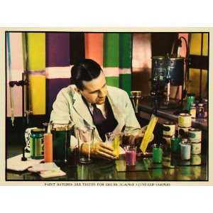 1935 Print Paint Sherwin Williams Pigment Testing Color Tint Cleveland 