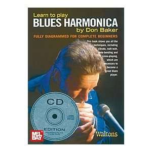  Learn to Play Blues Harmonica Book/CD Set Musical 