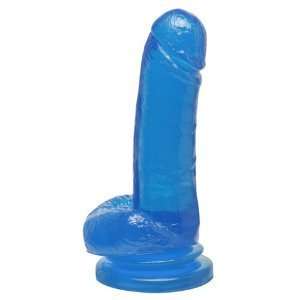  Bundle Basix 8in Suction Cup Dong Blue and 2 pack of Pink 