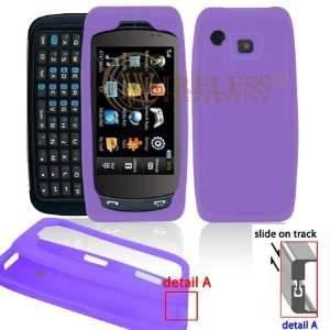  Light Purple Transparent Silicone Skin Cover Case Cell 