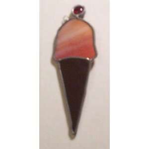  Ice Cream Cone Suncatcher (Stain Glass Piece): Kitchen 