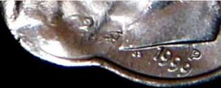 1999 ROOSEVELT DIME FLIP OVER DOUBLE STRUCK OFF CENTER  