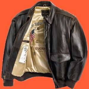  Cockpit Genuine Army Air Corps Leather Flight Jacket 