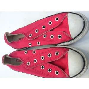  Girls Bright Pink Converse Tennis Shoes, Size 3 