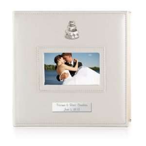  Personalized Wedding 4x6 Album with Silver Wedding Cake 