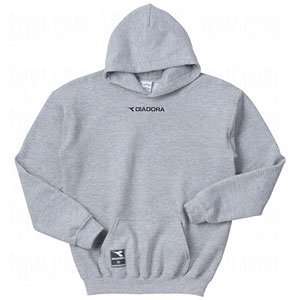  Diadora Youth Hooded Sweatshirt Athletic Grey/Large 
