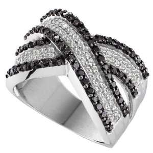  14k White Gold 1.25 Dwt Diamond Fashion Band Ring 