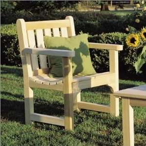   Natural Cedar Furniture English Garden Chair: Patio, Lawn & Garden