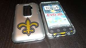 HTC EVO 3D New Orleans Saints HARD CASE COVER FACEPLATE SNAP ON  