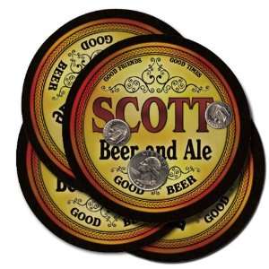  SCOTT Family Name Brand Beer & Ale Coasters Everything 