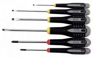   with Black Oxide Tips 6 Piece ergo Screwdriver Set Phillips / Slotted