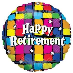   By mayflower Happy Retirement Squares Foil Balloon: Everything Else